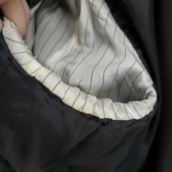 JOHN VARVATOS Gray Diagonal Stripe Blazer Sport Coat Made in ITALY Est. Size 44 - Picture 10 of 10